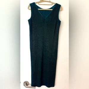 ICHI | Green sleeveless reversible midi-dress - XS